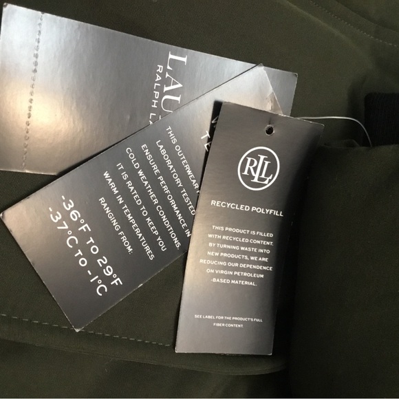 Ralph Lauren Dark Green Puffer Coat - Picture 10 of 16